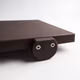 Snijplank - 250x400mm - Dikte: 20mm - HACCP-conform - Polyethyleen - Bruin - Antislipvoetjes