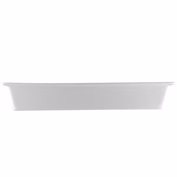 (1 stuks) Schaal - Pera Wit - Porselein - rechthoekig - 400x300mm Diepte:60mm - Wit