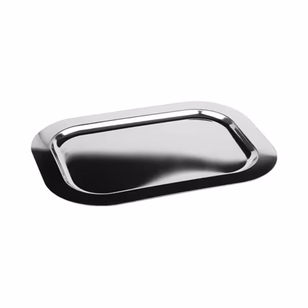 (6 Stück) Tablett - FINESSE - Edelstahl - 300x240mm - Höhe: 15mm