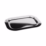 (6 stuks) Dienblad - FINESSE - RVS - 300x240mm - Hoogte: 15mm - stapelbaar; vaatwasserbestendig