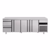 Koelwerkbank PREMIUM - 2330x700mm - met 3 deuren - met 2 lades