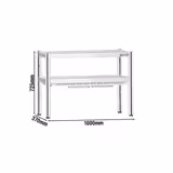 Puente térmico con 1 emisor cerámico PREMIUM - 1000x370x780mm - 700W - 2 etapas - altura ajustable