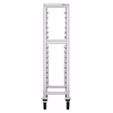 silent Tray Trolley PREMIUM – 15 Trays - EN 530×370 - Stainless Steel - Silent Wheels