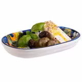 (6 pcs) Dessert Bowl - MEDITERRANEAN - Melamine - 200ml - 182x115mm - Depth: 30mm - Multicolour