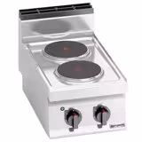 Cucina elettrica professionale - LORENZO 700 - 400x714x290mm - 5,2 kW - 2 piastre tonde - da banco