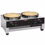 Crêpes-Gerät - mit 2 Platten - Ø 400mm inkl. Teigverteiler