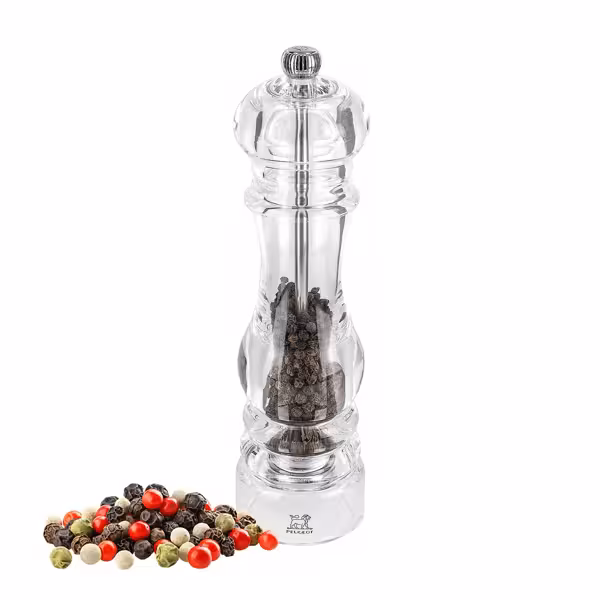 (6 pieces) PEUGEOT | NANCY - Pepper mill - acrylic - Height:  220mm