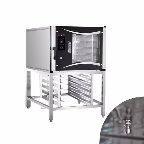 فر همرفتی برقی شیرینی پزی - دیجیتالی - 5xEN600x400 همراه استند سینی و استند زیر