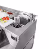 Table réfrigérée de bar à cocktails et boissons - 1600 mm - 235 litres - 2 portes, 2 tiroirs & prise 230 V