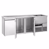 Comptoir de bar réfrigéré PREMIUM - 2500x700mm - 3 portes