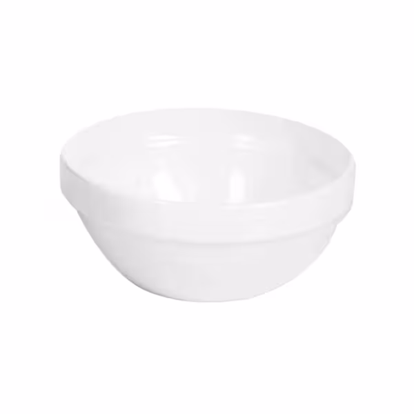 (6 stuks) Kom - FRIENDLY - PET - 0,5 liter - rond - Ø 140mm - Wit