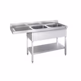 Evier pour lave-vaisselle - 1600x700mm - avec 2 bacs à droite
