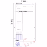 Kit rayonnage en aluminium - En angle (L) - Profondeur:360mm - Capacité de charge:600kg