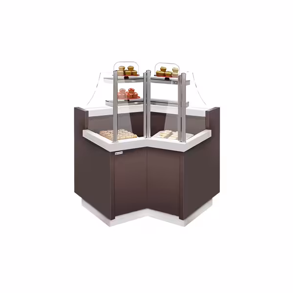 Banco alimentare refrigerato RIGA - 1365x990mm - Ventilata - con 2 ripiani