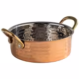 (6 قطع) قدر تقديم مع غطاء - MUMBAI - ستانلس ستيل - 0.5 L - Ø 140 mm - الارتفاع: 50 mm - 140x140x50mm