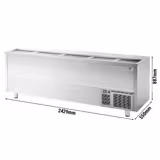 Coffre réfrigéré à bouteilles - inox - 800 litres