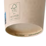 (1000 pcs) Couvercle réutilisable - Transparent - compatible avec 300ml Bol à soupe Ø90mm