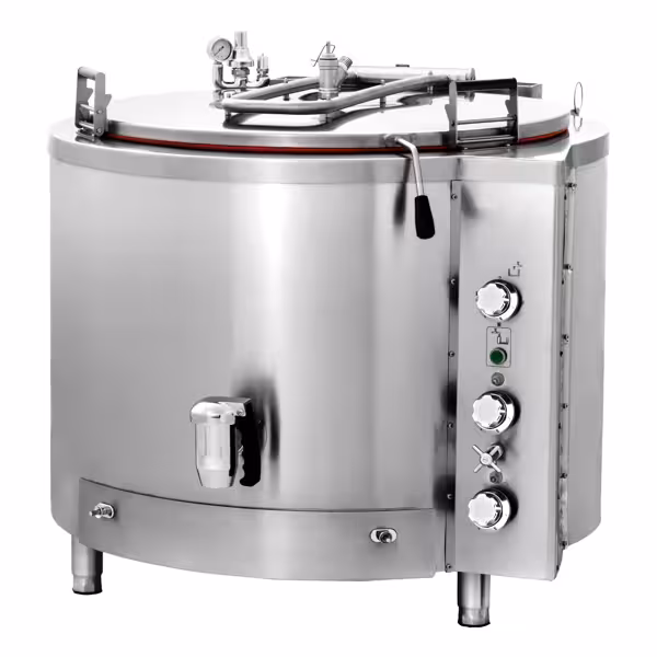 Gas Boiling Pan - 300L - 40kW - Indirect Heating - with Water Connection
