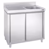 Chiuvetă 1,0m - 1 cuvă în partea dreaptă L 50 x B 50 x T 30 cm