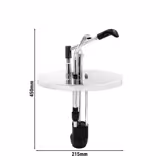 Kollu Sos Pompası - 8L - 8L konteyner ile uyumlu - Paslanmaz çelik 18/8 - 215x267x450mm - ayarlanabilir dozaj - Konteynersiz | Sos Dispenseri