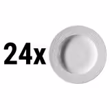 (24 pièces) SEA WAVE - Assiette - Creuse - Ø 230 mm - Blanc