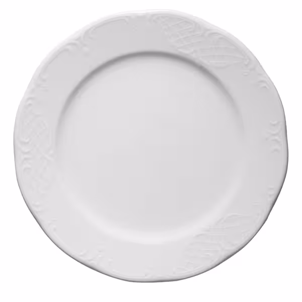 (12 pcs) CLASSICO | Plate - flat - Porcelain - Ø300mm - White