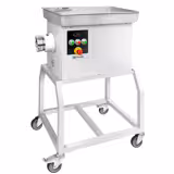 Köttkvarn – professionell – elektrisk - 600 kg/h - 3 kW - 236 varv/min - med kyl - med hjul - hålskiva 3,5 mm - golvmodell