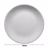 (6 ks) ENTITY - Talíř na pizzu - kulatý - porcelán - Ø 300 mm - bílá