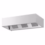 Commercial Wall-Mounted Extractor Hood – 2000mm – with Baffle Filters & LED Lighting