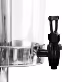 Dispensador de zumo con bases de acero inoxidable