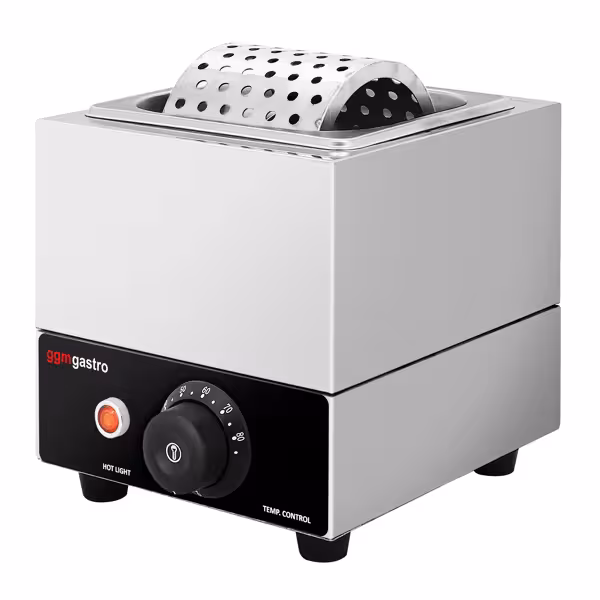 Tereyağı Çarkı - Ekmek Yağlama Aparatı - ısıtmalı - Paslanmaz Çelik - 500W - GN 1/6 - Derinlik: 100mm