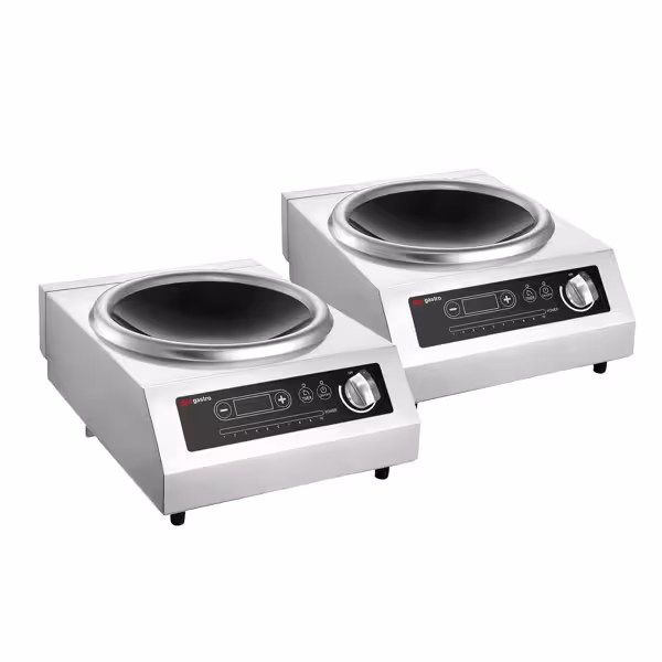 (2 stuks) Inductiewok - 3,5 kW - 1 kookzone - Ø460mm - incl. wok