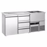 Banco Spillatura Birra - 1950x700mm - 1 Porta & 3 Cassetti
