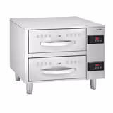 Warmhalteschrank für Speisen - 4 kW - GN 1/1 - 2 Schubladen