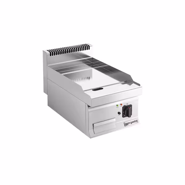 Elektrikli Pleyt Izgara - Krom Kaplama (Sert Krom) - 4,5kW - Düz - Pişirme Yüzeyi: 395x535mm