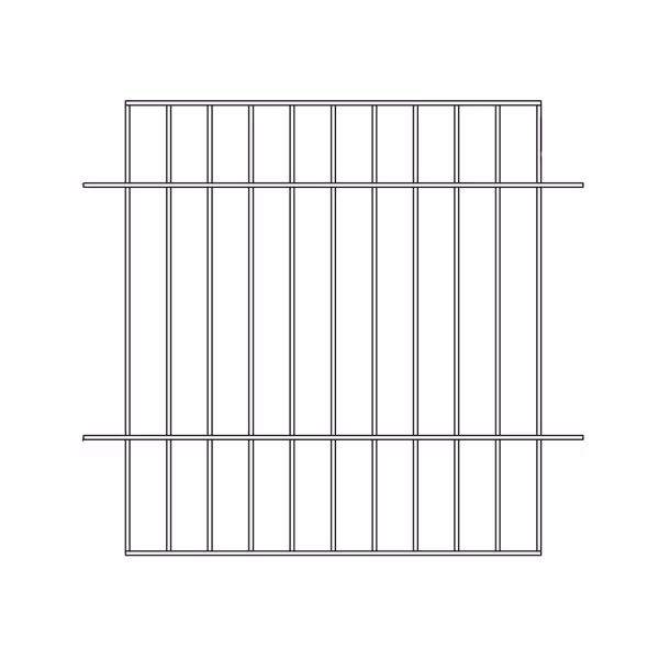 فاصل شبكي عمودي - الارتفاع: 432 mm - لسلسلة FEI