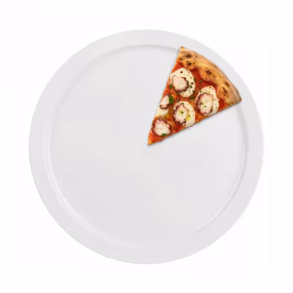 (24 pcs) Pizza Plate - Polycarbonate - Ø320mm - White