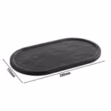 (6 pieces) Rectangular Melamine Serving Tray, 280×155 mm – Slate Grey