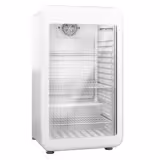 Frigider minibar - 495 mm - 113 litri - cu 1 ușă din sticlă & iluminare LED & ușă reversibilă - alb