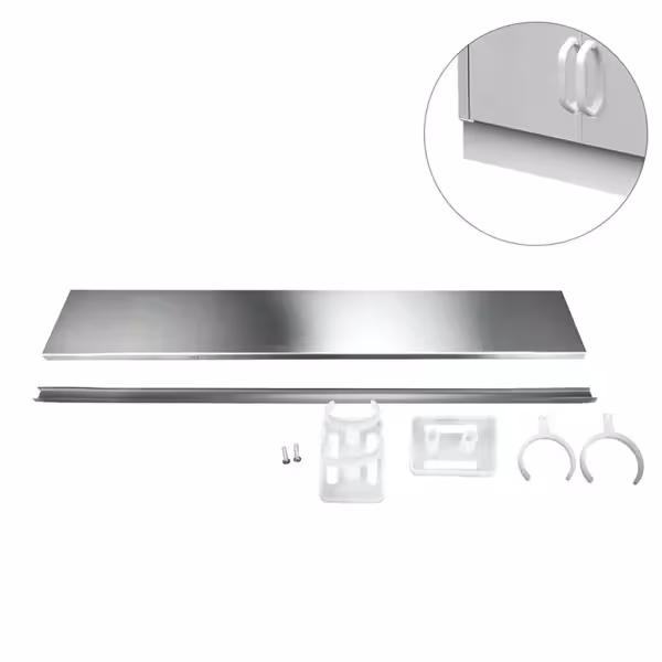 Base in acciaio inox - 700x125mm - compatibile con serie P7R