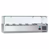 Countertop Prep Well / Refrigerated Topping Unit ECO - 1200x460mm - 5x GN 1/4