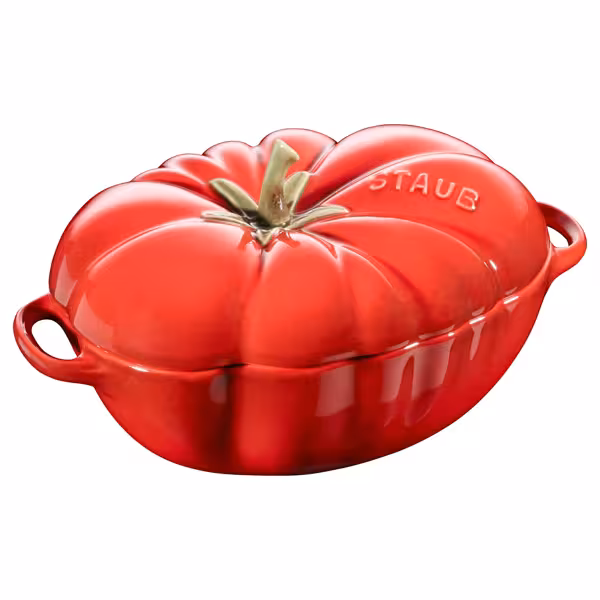 STAUB | CERAMIQUE - Kookpot - Tomaatvorm - Ø 160mm - Keramiek - Kersenrood