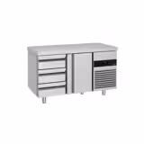 Koelwerkbank PREMIUM - 1400x700mm - met 1 deur - met 3 lades