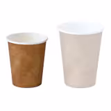 (1000 adet) Kağıt bardak - 200ml - 8 oz - Ø 80mm - kahverengi - içi beyaz