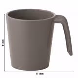 (30 stuks) Herbruikbare mok - 260ml - Grijs