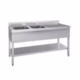 Evier ECO - 1600x700mm - avec fond & 2 bacs à gauche