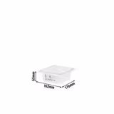 (6 pièces) CAMBRO | SafeTrak - Récipients en polypropylène GN 1/6 - laiteux - Hauteur : 65mm