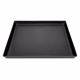 Pizzasütő tálca - kékvas/kékített acél - peremmel - 500x500 mm - Magasság: 30 mm - tapadásmentes