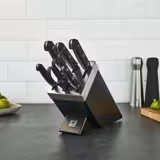 ZWILLING | GOURMET SharpBlock - Bloc de couteaux auto-aiguisant - 7 pièces - Noir