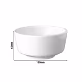 (6 ks) Miska FLOAT - Melamin - 0,45 l - kulatá - Ø 130 mm - stohovatelná | vhodná do myčky | nevhodná do mikrovlnky - bílá